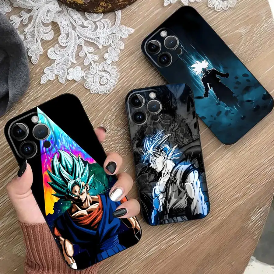 

Phone Case for iPhone 11 XS X 16e 8 Plus 16Pro Max XR 15 14 13 Pro 12 Mini 7 6s SE Soft Cover Dragon Ball Goku Art