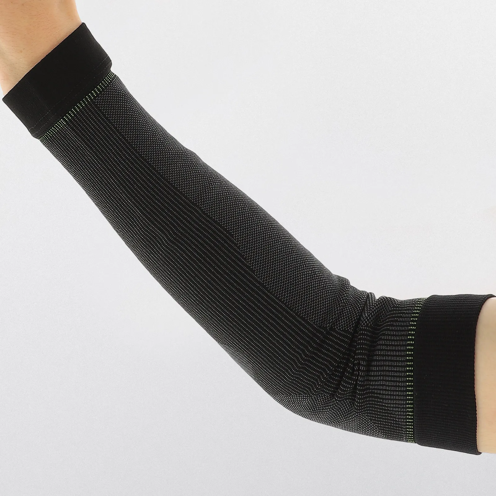

1Pair Soft Chinlon Elbow Support Sleeves Breathable Arm Compression Sleeve for Sports Outdoor Basketball Elbow Protector