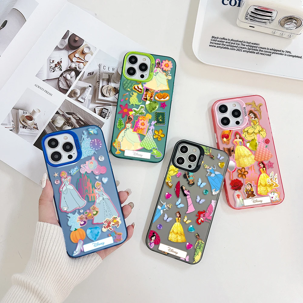 Disney Princess Phone Case for Samsung A73 A72 A71 A54 A53 A51 A34 A33 A32 A31 A30 A24 A23 A22 A14 A11 A10 4G 5G Hard PC Cover