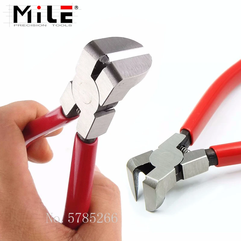 Right Angle Nozzle Pliers Electronic Precision Top Cutting Pliers 90 Degree Flat Scissors 6-Inch Plastic Model Diagonal Pliers