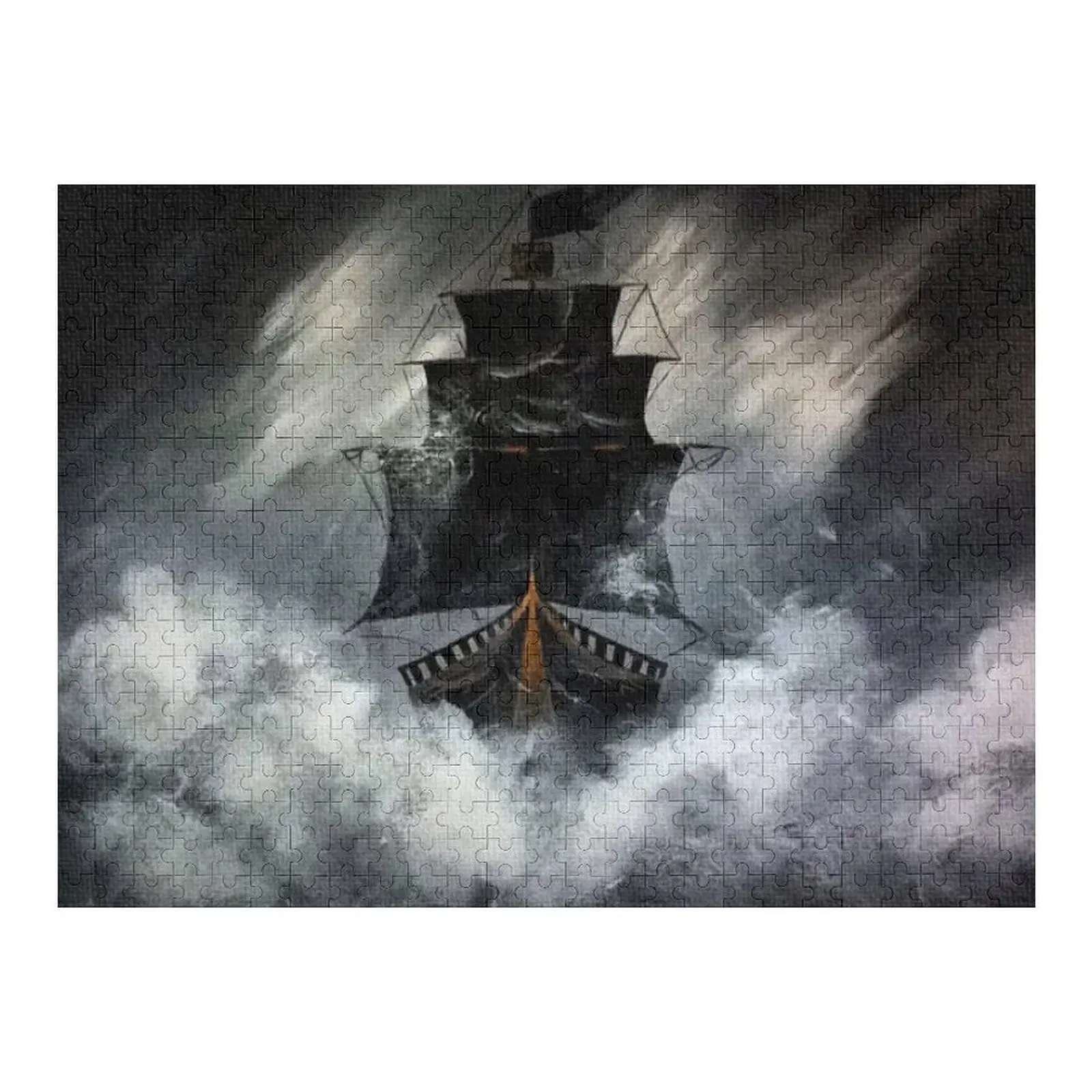 

Пазл с пиратским кораблем, деревянные композиции для детей, головоломка на заказ, фотопазл