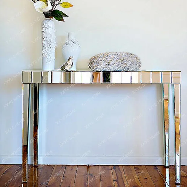 

Premium Entryway Table Glass Furniture Entryway Console Light Luxury Model Home Entryway Cabinet Mirror Furniture