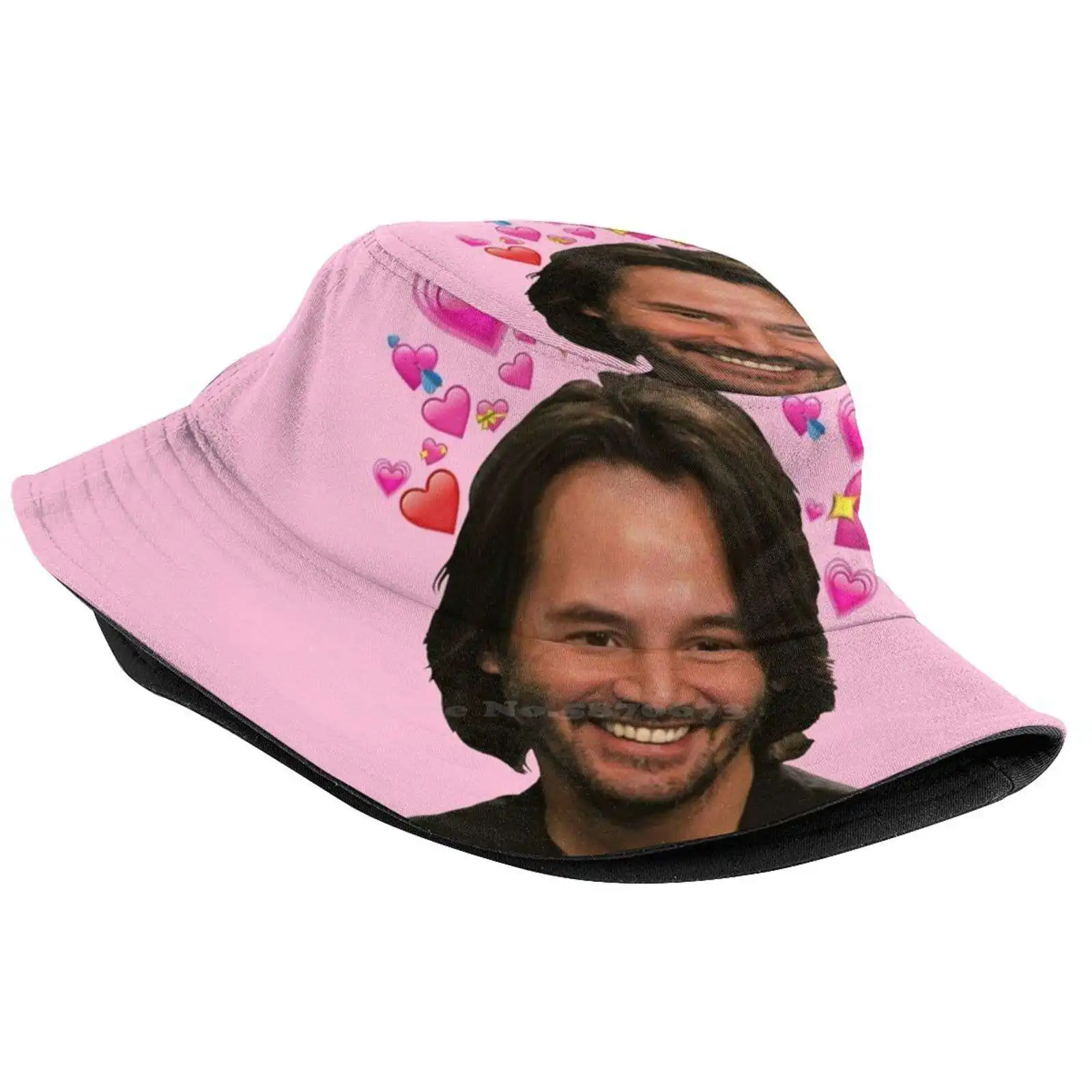 You’re Breathtaking Outdoor Sun Fishing Panama Hats Actor Keanu Reeves Cool Awesome Hearts Love Aesthetic Pink Breathtaking