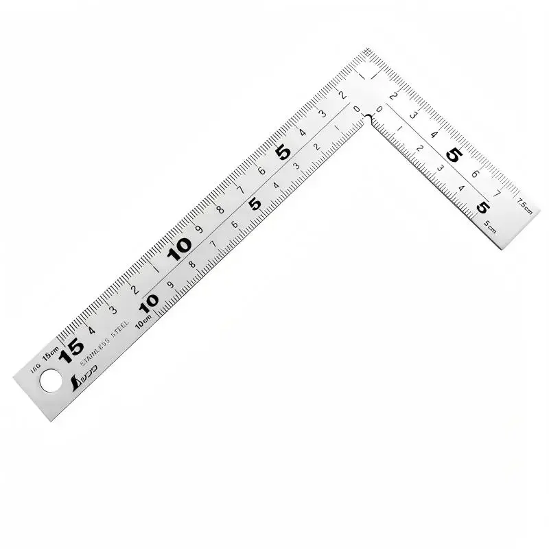 SHINWA 12101/12103/10424 High-Precision Mini Right Angle Gauge 90° Polished Double-Sided Scale