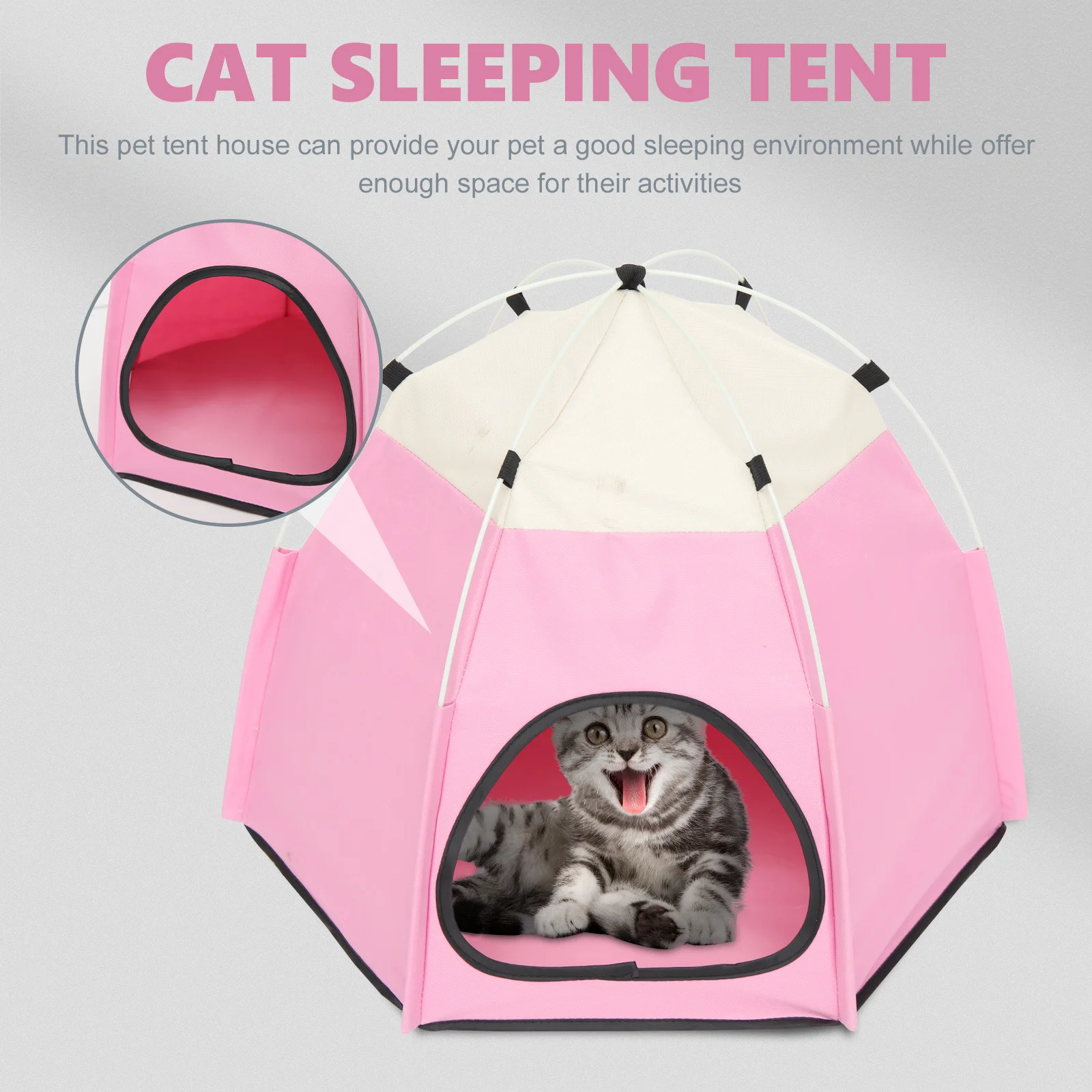 خيمة مريحة للحيوانات الأليفة منزل قابلة للطي للاستخدام الداخلي والخارجي مأوى للنوم للقطط والكلاب الصغيرة عش خيمة اللعب مقاومة للاهتراء لجميع المواسم