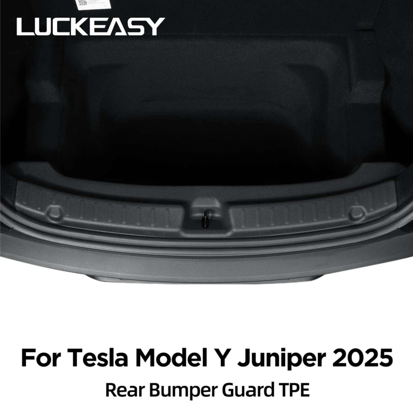 LUCKEASY for Tesla Model Y Launch 2025 Juniper Rear Trunk Door Sill Guard Strip Rear Bumper Guard Plate Cover Trim Accessories