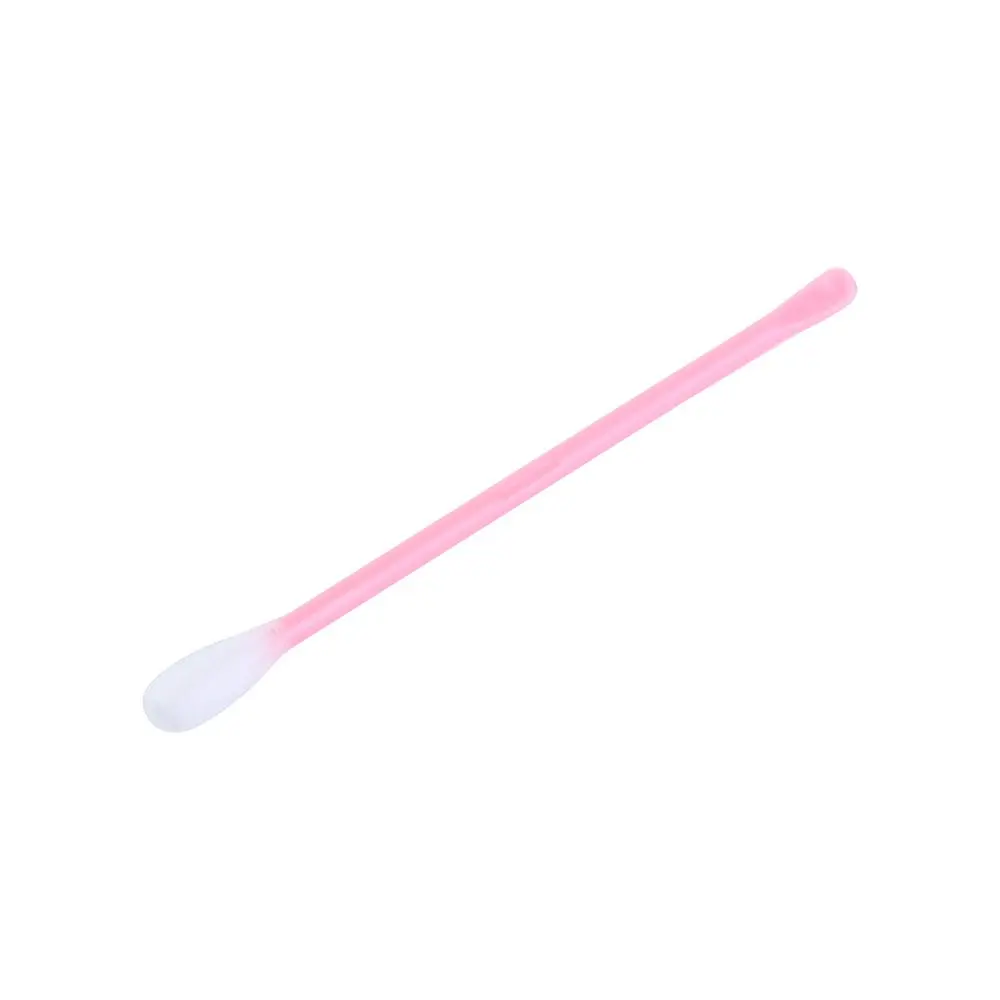 Curette in plastica a doppia testa Bastoncini per nail art Cucchiaio per pulire le orecchie Tamponi di cotone usa e getta con cucchiai per le orecchie Tamponi di cotone Germoglio di cotone