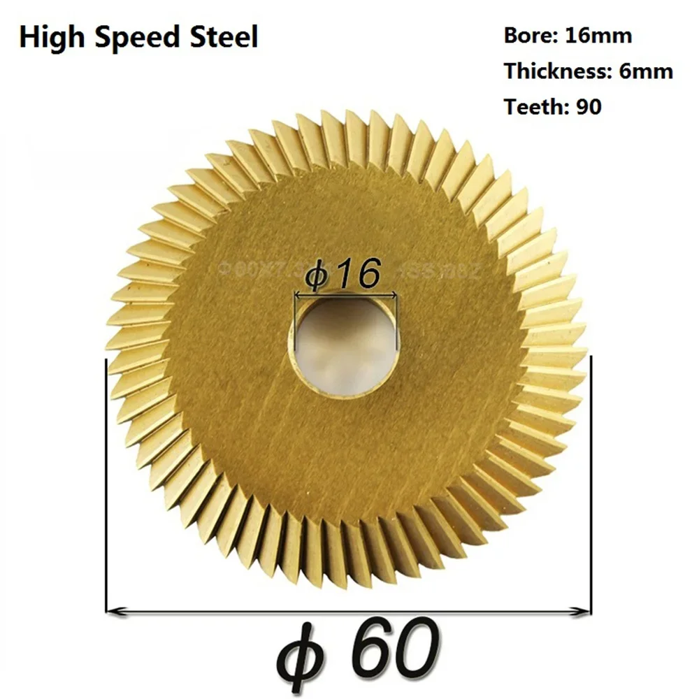 

60x6x16 90 Teeth Circular Key Cutting Machine Saw Blade for268a 2as 238bs Single Side Spare Parts