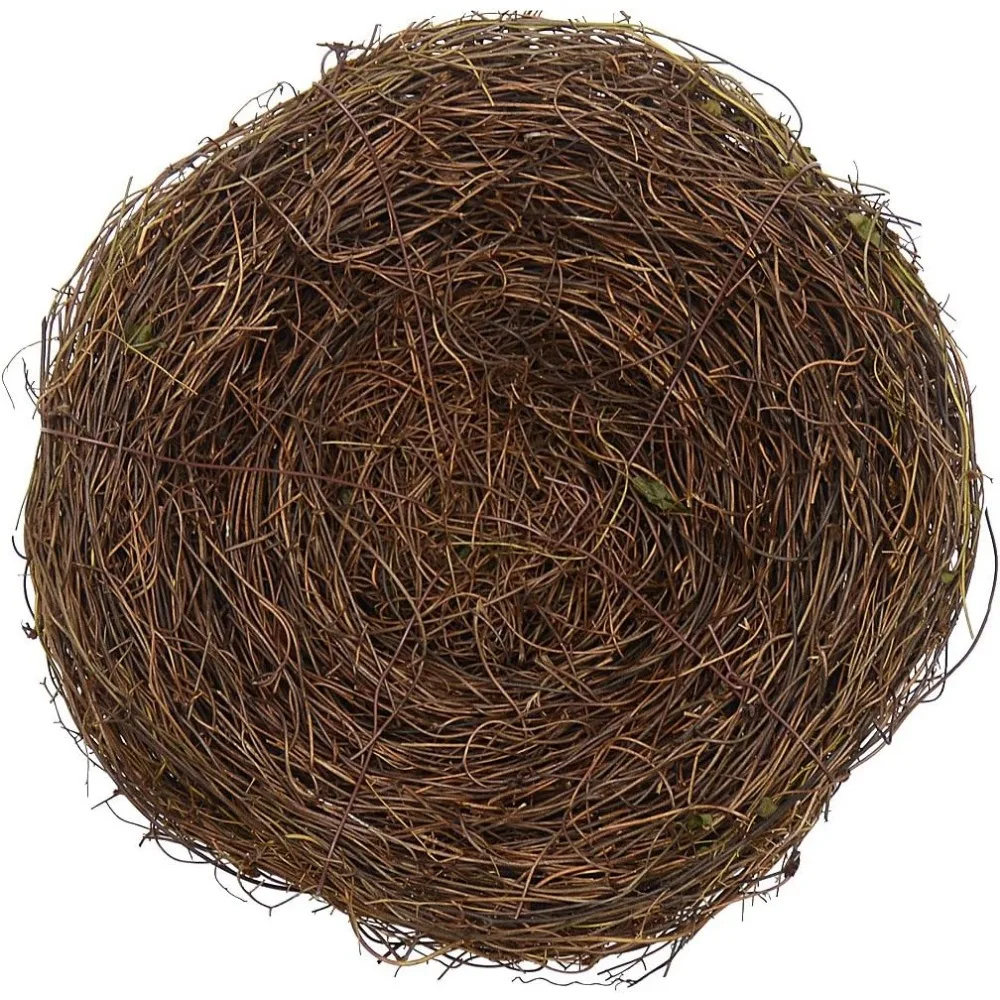 2 قطعة 8 "عش الطيور الروطان الطبيعي الربيع الديكور الدعائم الحرف عيد الفصح حفل زفاف حديقة فناء ساحة المنزل