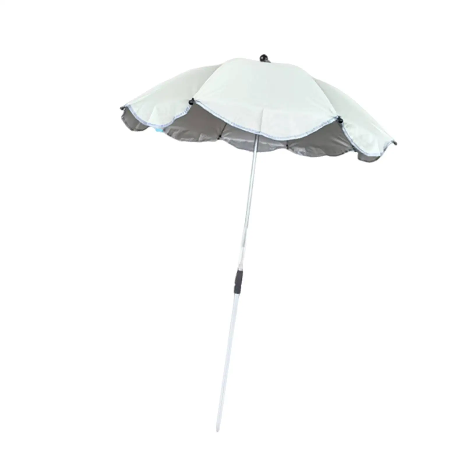 Patio Shade Umbrella for Plants Adjustable Aluminum Sun Shelter Outdoor Garden Parasol with Telescopic Pole
