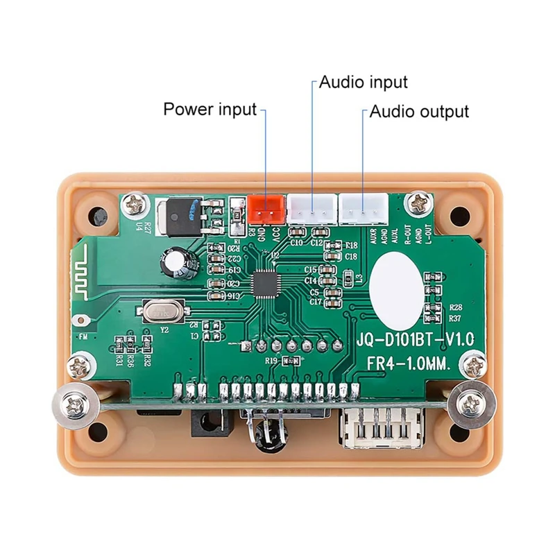 블루투스 MP3 디코더 오디오 보드, 블루투스 5.0 리시버 자동차 MP3 플레이어, WMA WAV FLAC APE TF 카드, FM USB 디코딩, DC12V