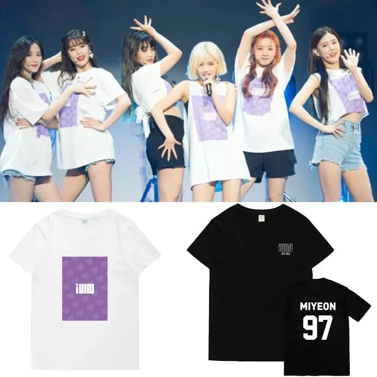 

Men and Women Gidle Same T-shirt, Fans, Neverland Tops, Short Sleeve, K-Pop, I NEVER, DIE MIYEE, MINNIE, YUQI, SHUHUA, Summer