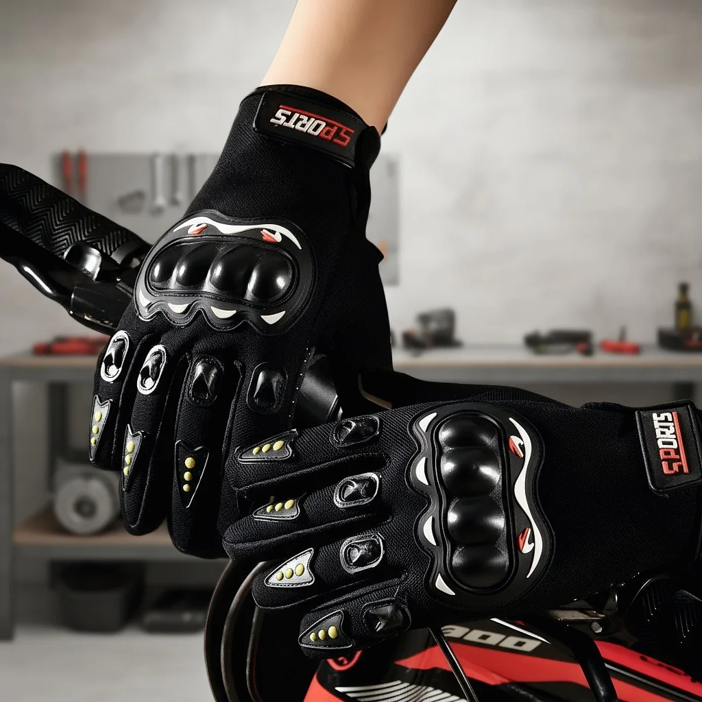 

Motorcycle Gloves Summer Riding Breathable Hard Knuckle Touchscreen Motorbike Tactical Gloves for Dirt Bike Moto