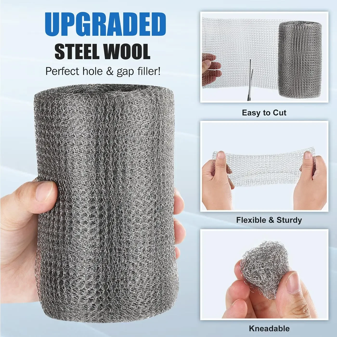 Stainless Steel Mesh Squirrel Repeller Outdoor Flexible Trap Animal Control mesh Signal Shielding Net Wire for Garden Home