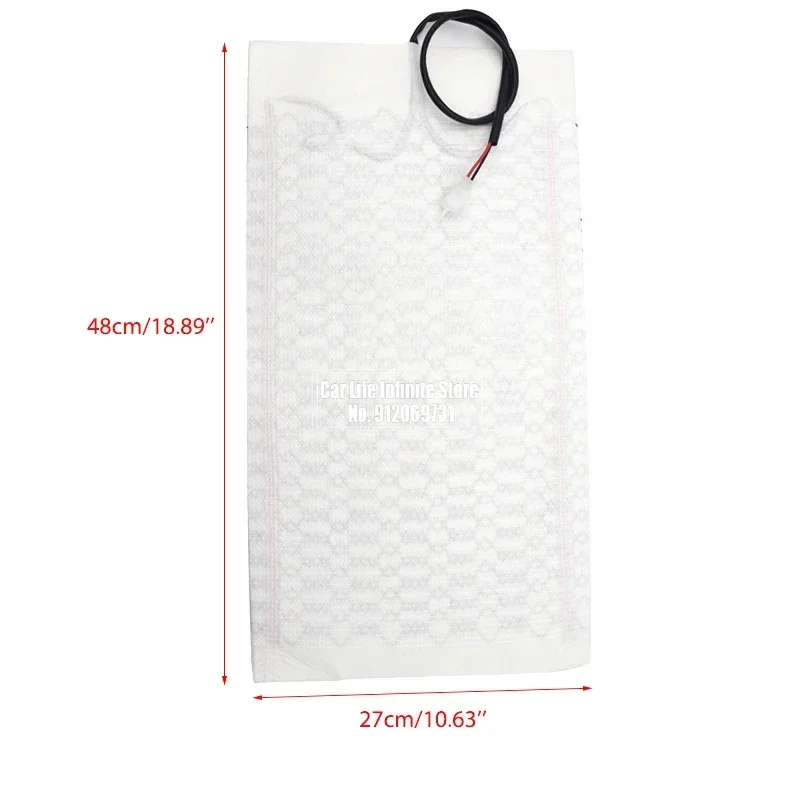 2/4x 12V Heated Seat Car Seats Cover Heat Pad Carbon Fiber Heated Auto Car Seat Heating Pad for Winter Warmer Vehicle Heater Mat