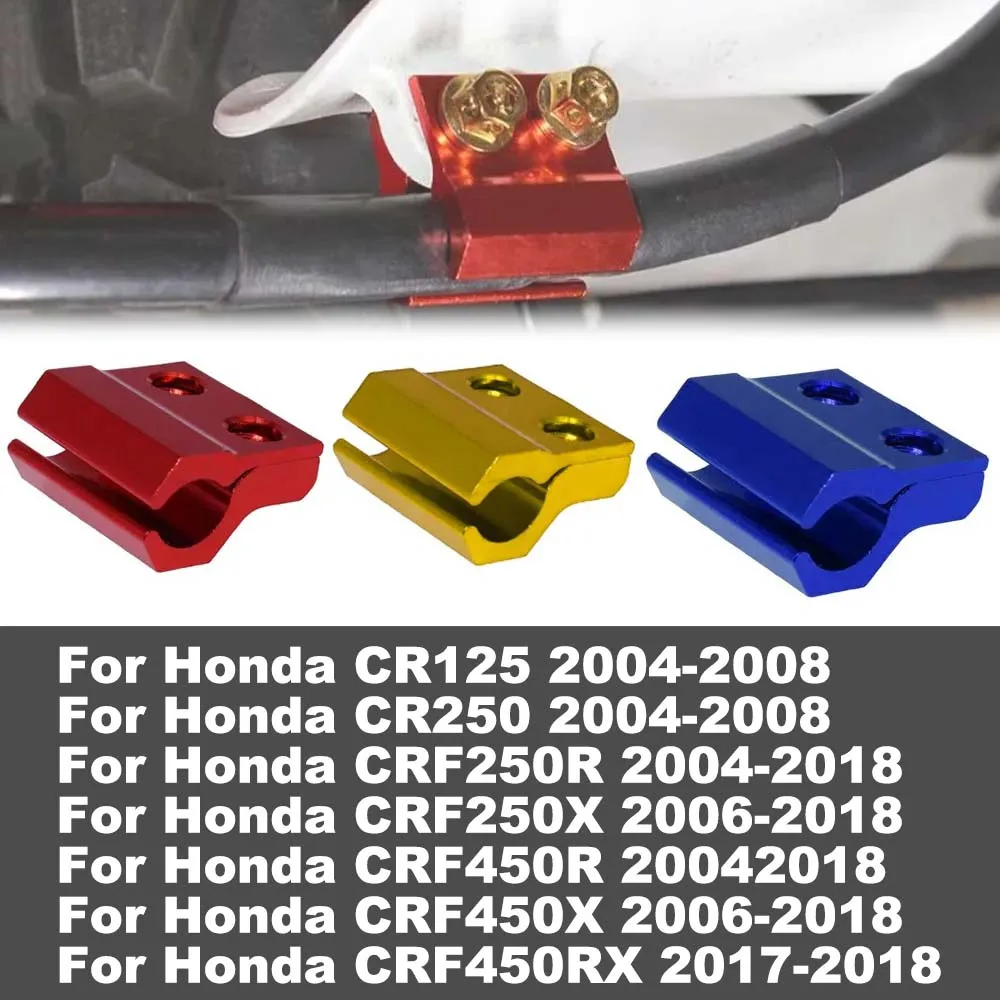 

Motorcycle Front Brake Line Hose Cable Guide Clamp Holder Fits For Honda CR125 CR250 CRF250R CRF250X CRF450R CRF450X CRF450RX