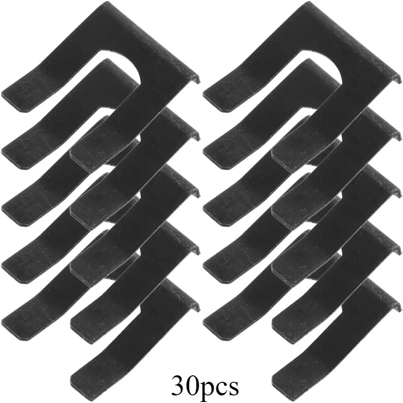 

10pcs Automotive Oil Pipe Clip Fastener Brake Pipe Clip Clip U-Shaped Steel Clip Cable Line Hose Bracket Car Accessories