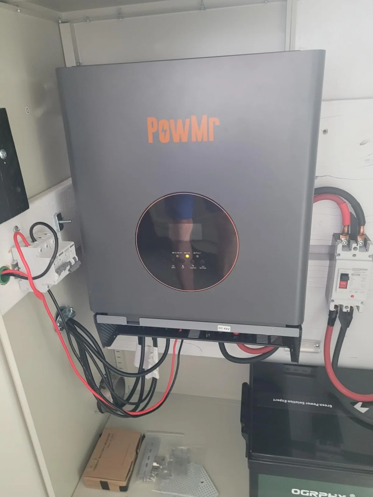 PowMr 5KW 10KW 48V Spilt-Phase Hybrid Inverter 120V/240V Low-Frequency Inversor 120A MPPT Controller Max PV 5400W fit LifePo4 Batteria for Home image 2