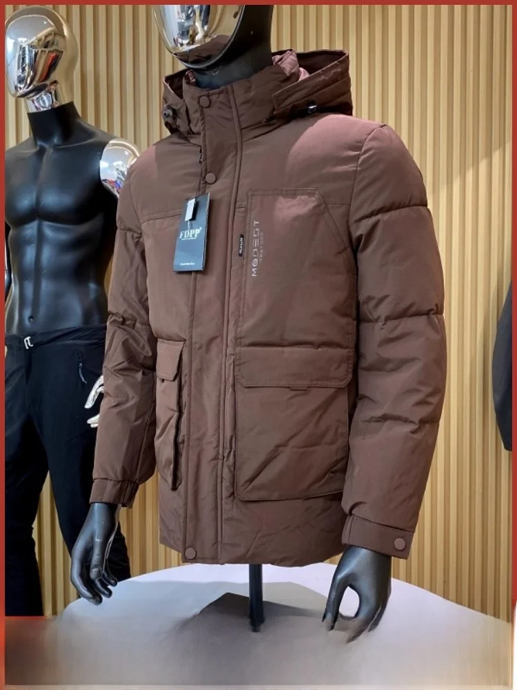 

Thiened хлопковое тютинское зимнее теплое водонепроницаемое повседневное пальто на молнии с украшением из полиэфирного волокна длинное молодежное пальто све