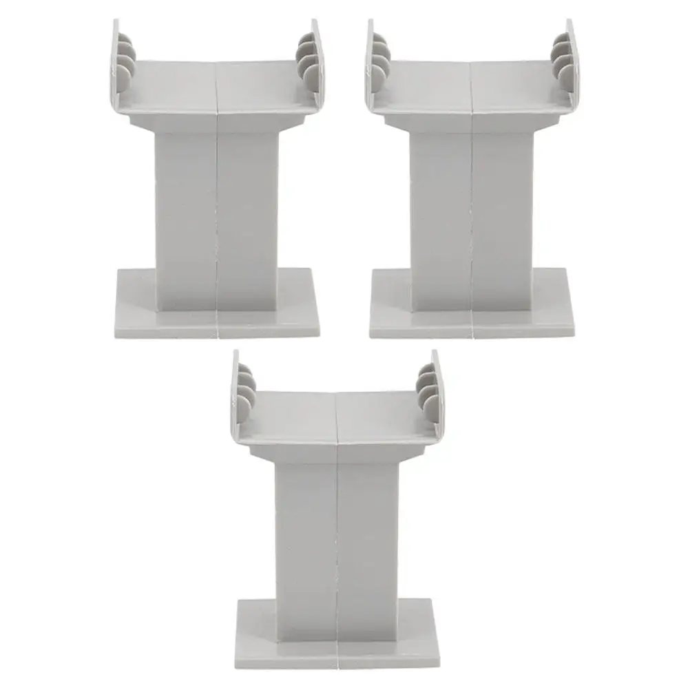 

3Pcs Train Bridge Support Precise Fit Plastic Railway Bridge Pier for Train Layouts Decorative Modeling Scene Enrichment