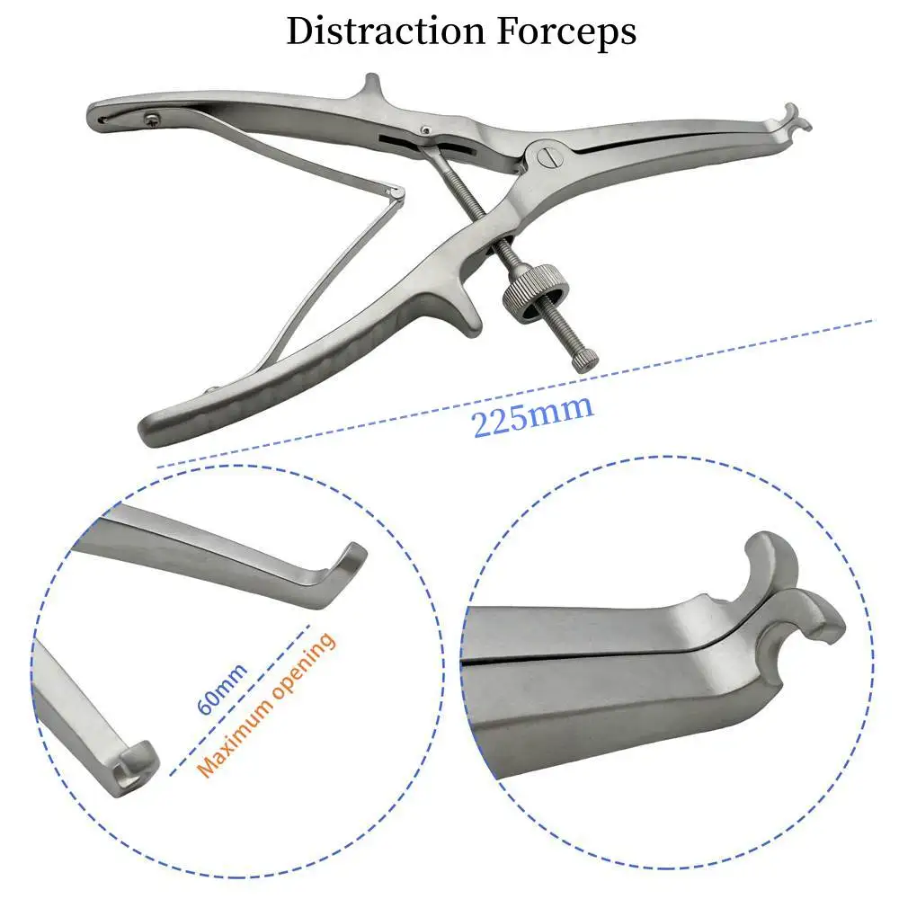 1 Pcs Stainless Steel Spine Separator Spinal Basic Instruments Rod Compression Forceps Orthopaedic Instruments