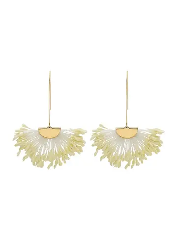 European and American Bohemian Scalloped Faux Flower Earrings Personality Red Earrings for Women Jewelry