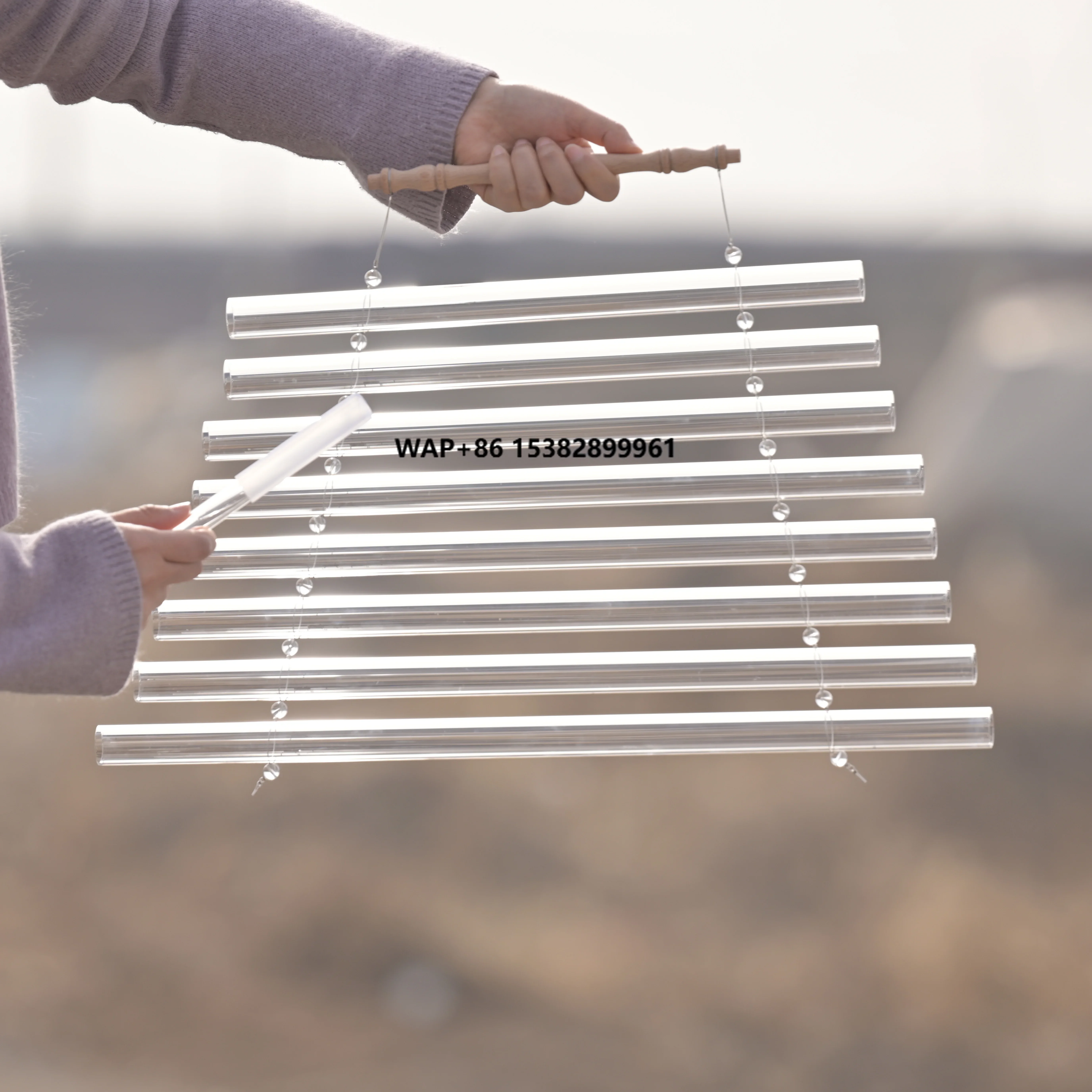 

SUCCESS Clear Crystal Singing Harp Crystal Singing Harp With Carry Bag Sound Healing Instruments Musical Therapy