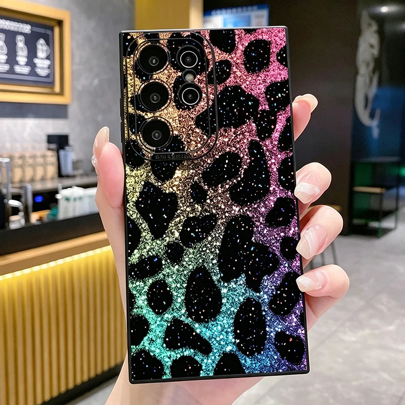 Colorful Leopard Print Fashion Phone Case For Samsung Galaxy A56 A55 A54 A53 A36 A26 A16 S26 Ultra S25 Plus S24 S23 FE S22 Cover