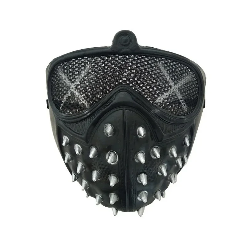 Comics Dog Mask Punk Rivet Cyborg Mask Party Cosplay Masks Anime Horror Masque Half Face Steampunk Demon Cosplay Halloween Masks