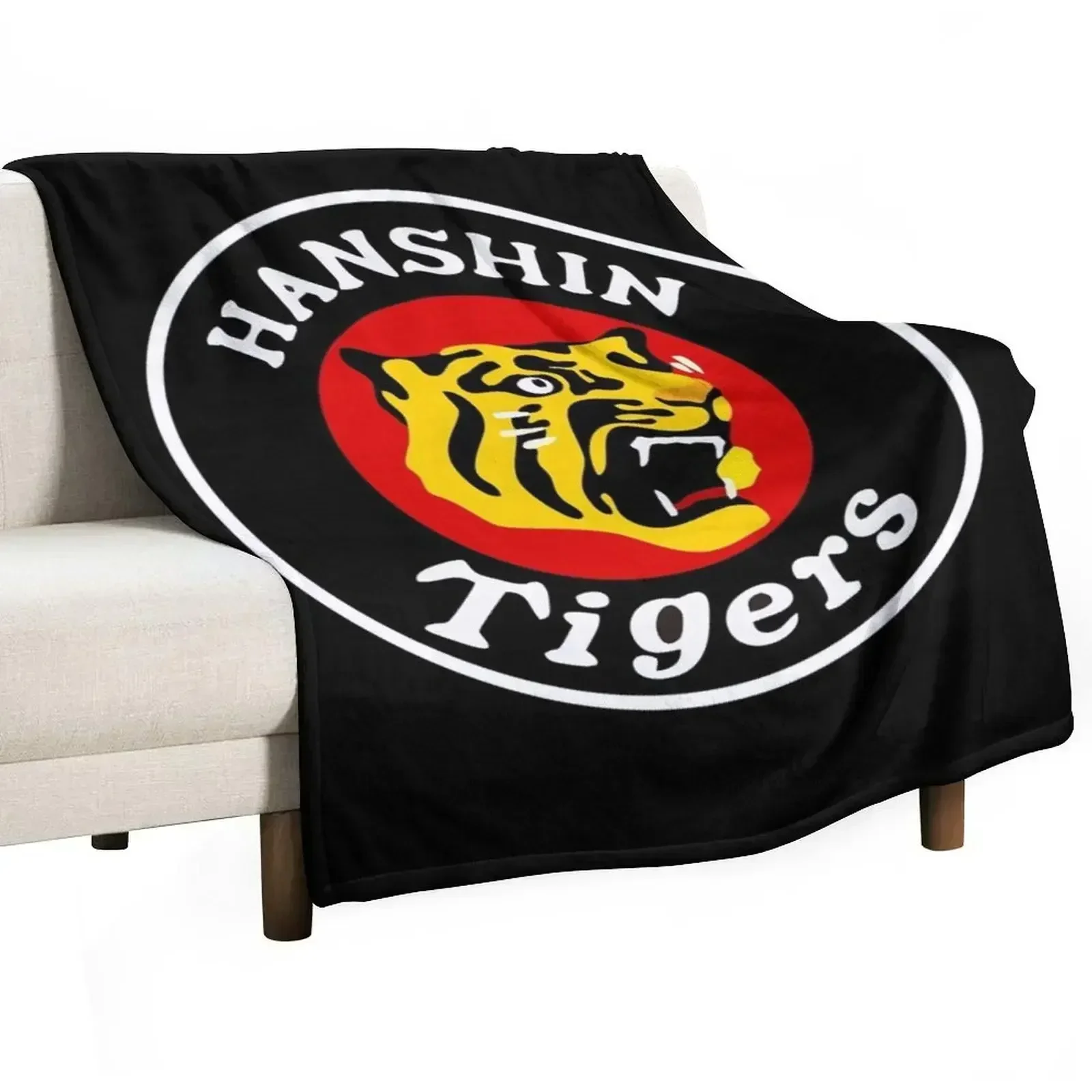 Vintage Hanshin Tigers Design Essential Throw Blanket Heavy Furry warm for winter Luxury Thicken Beautifuls Vintage Blankets