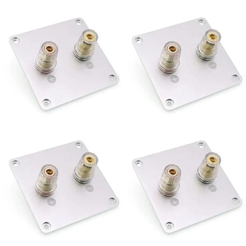 4x-terminali-audio-a-2-poli-per-altoparlanti-morsetti-quadrati-in-rame-per-cablaggio-cassa-acustica-80x80mm-accessori