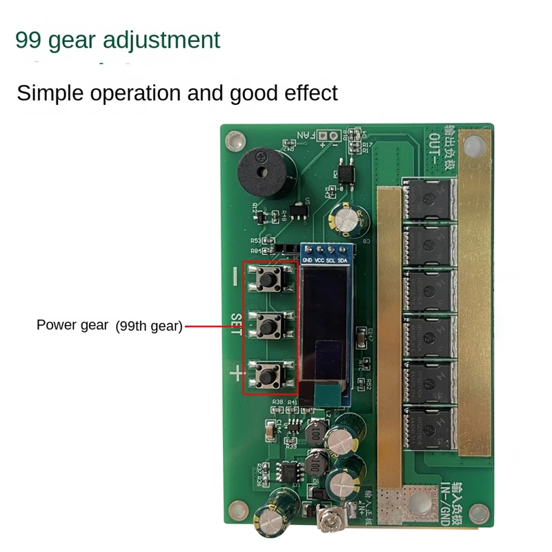 1 Set 12V Spot PCB Circuit Board Digital Display Spot Welder Intelligent For Lithium Battery 18650