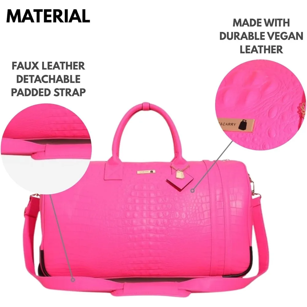 حقيبة دفل كبيرة مع عجلات للسفر، وصالة الألعاب الرياضية، والرياضة، والاستخدام اليومي، وإجازة عطلة نهاية الأسبوع، وأمتعة حمل لجميع الأغراض #4