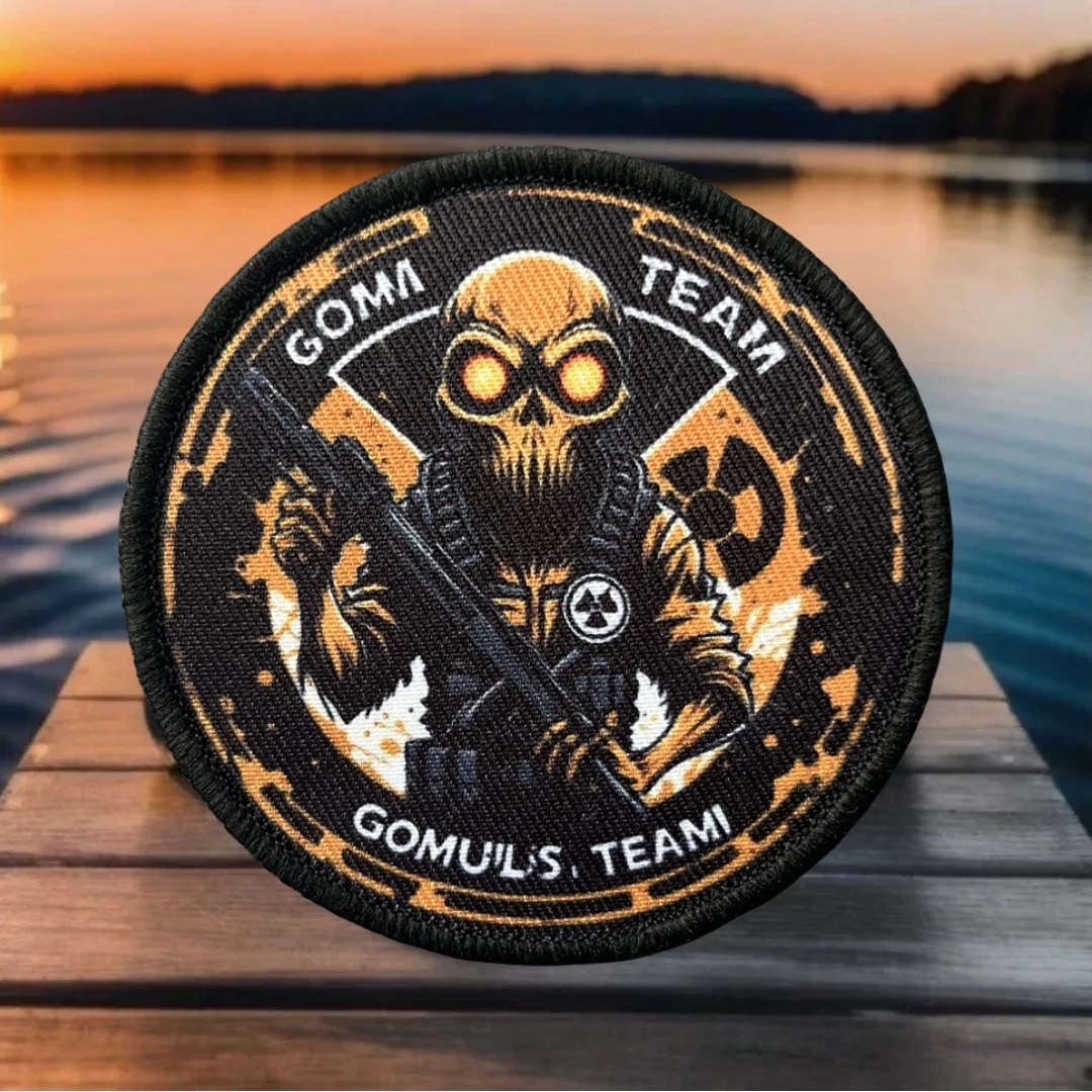 

"Alien Skull" Patch Tactical Morale Badge Military Army Emblem Backpack Sticker Printed Hook and Loop Patches for Clothing