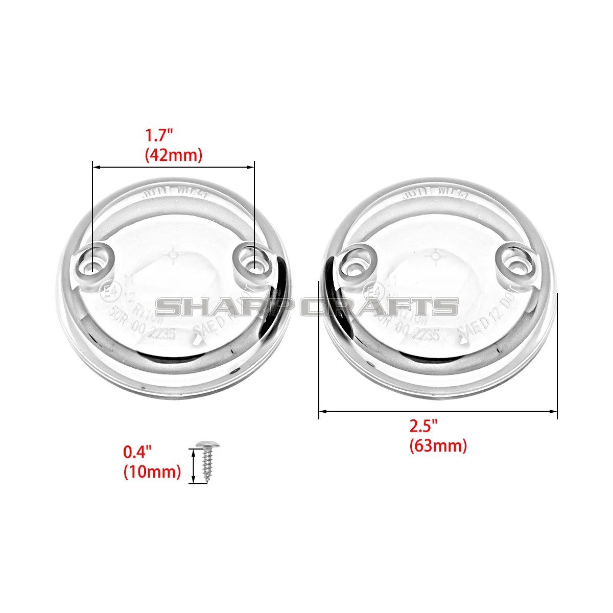 Motorcycle Parts Turn Signal Light Lens Indicator Light  Cover For Indian Scout /Sixty/ABS/Sixty ABS/100th Anniversary 2884129