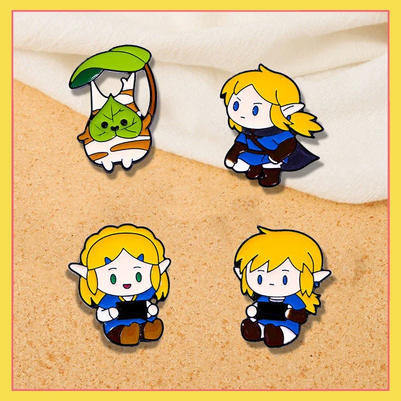 

The Legend of Zelda Kingdom Tears Cartoon Character Badge Brooch Game Peripherals Zelda Badge Accessories Collection Toys Gifts