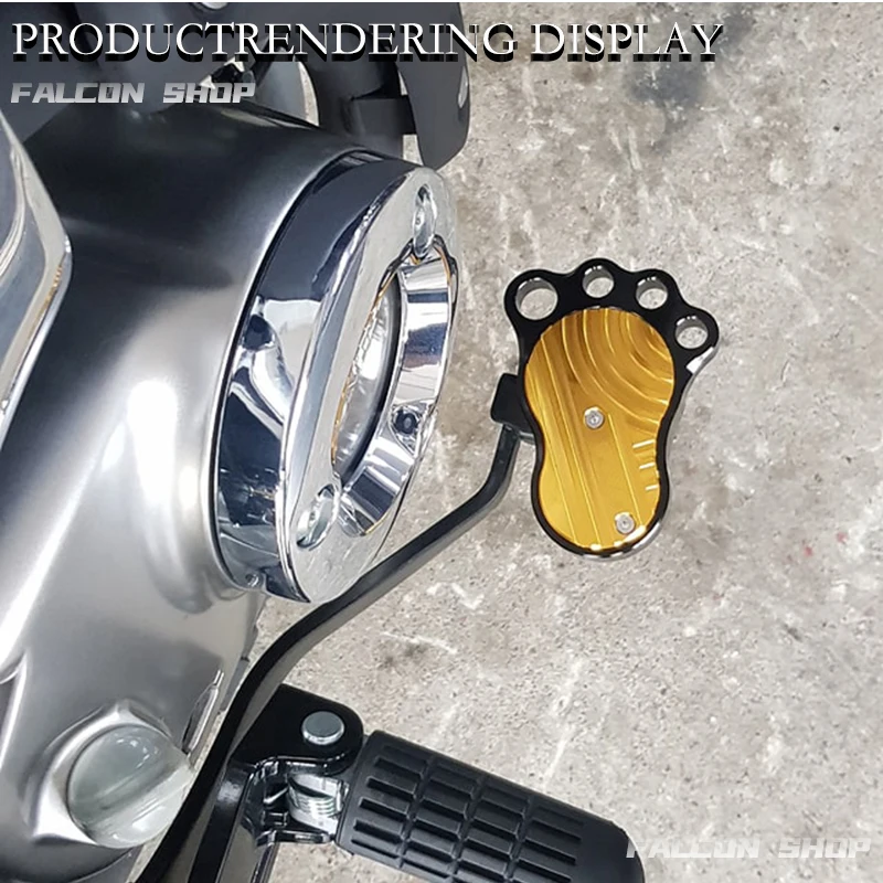 

For Honda MONKEY 125 Motorcycle Modifications Accessories MSX125 GROM DAX125 ALUMINIUM BIG FOOT BRAKE PEDAL COVER Parts