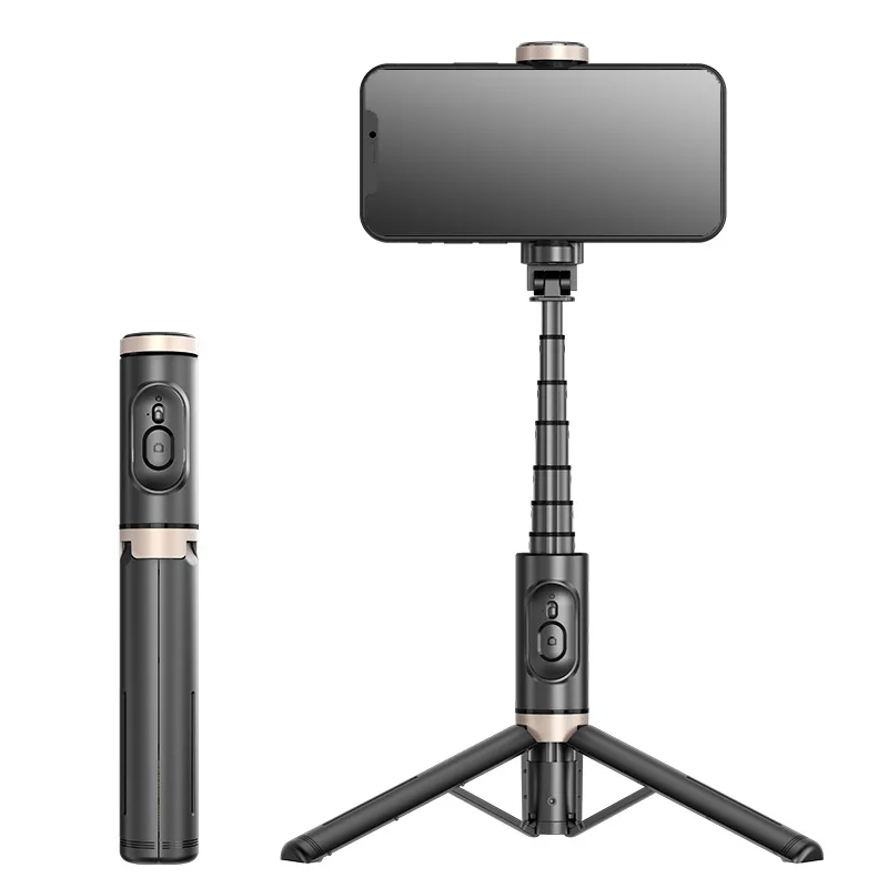 Mobile selfie pole integrated mini Bluetooth outdoor travel live broadcast