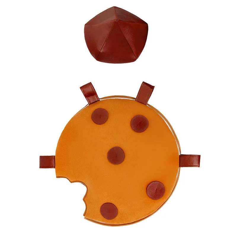 Unisex Enfant Chocolate Chip Cookie Costume Funny Foods Outfit Cookies Fancy Dress Carnival Cosplay For Enfants New Arrival 2026