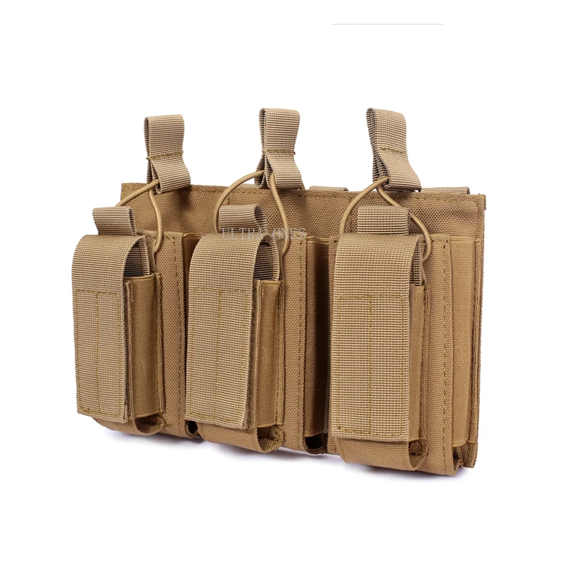 Bolsa táctica MOLLE doble capa para cargadores de rifle caza - imagen 3