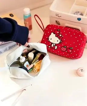 Cross border popular cat makeup bag, toiletries, portable Japanese minimalist multifunctional cosmetics, toiletries and storage - view 3