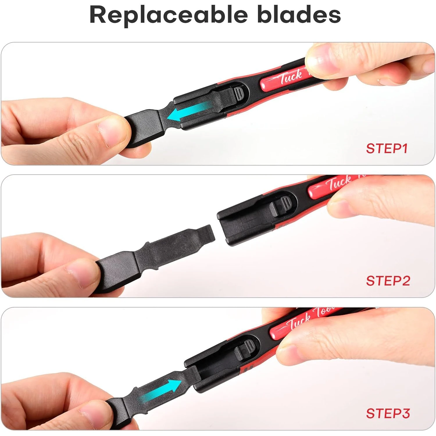 EHDIS Pro Wrapping Stick Squeegee Detailing Tools 3pcs Micro Tips POM Edge Tucking Vinyl Application For Film Sealing, Cutting