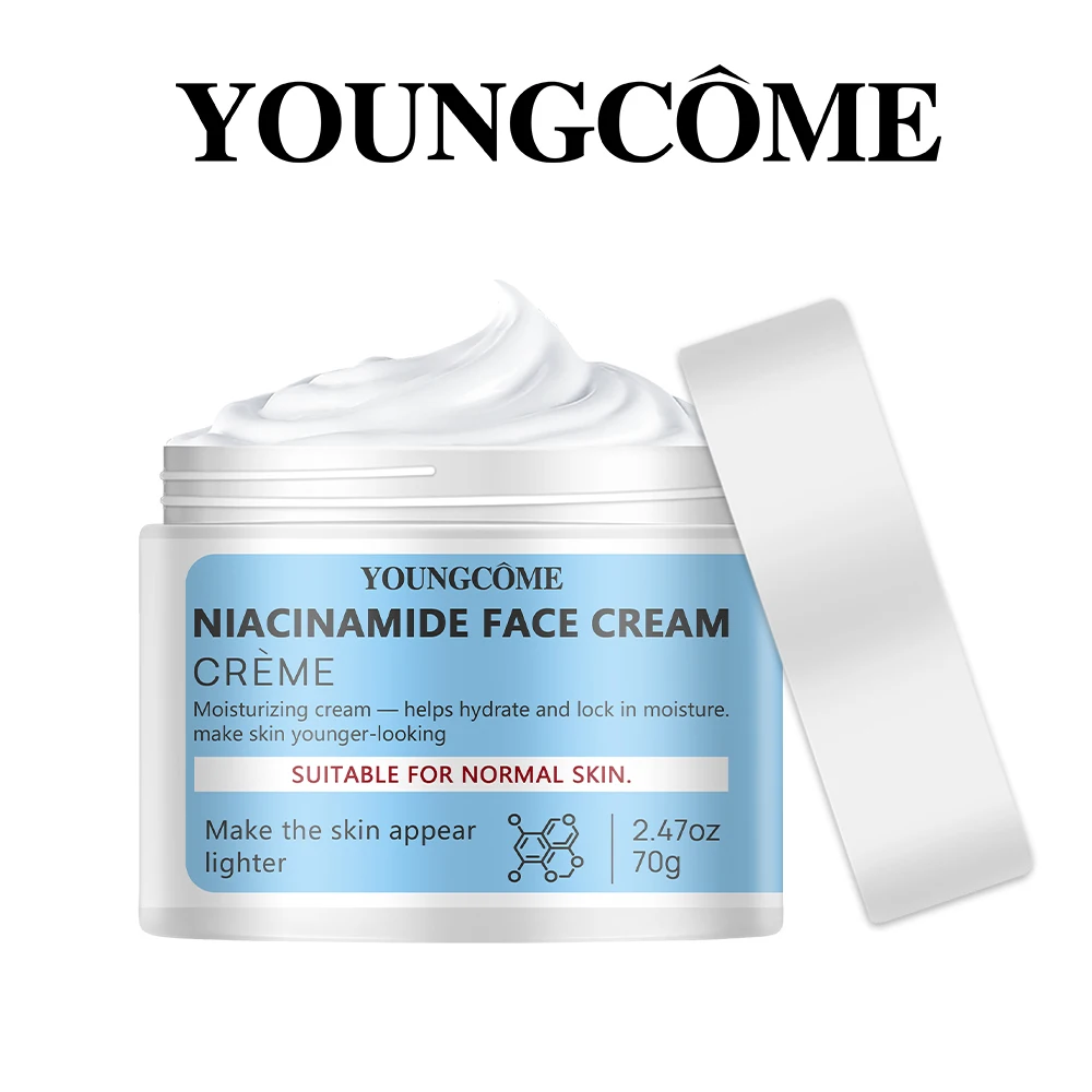 Niacinamide Face Cream, YOUNGCOME Daily Hydrating Moisturizer for Normal Skin, Lightweight Facial Cream with Long-Lasting Hydrat