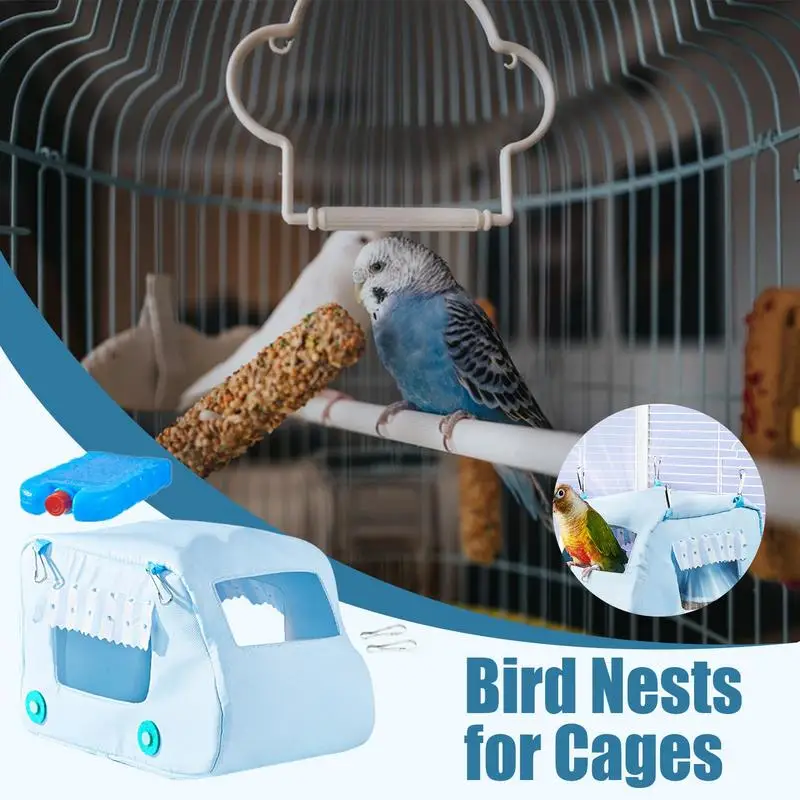 

Bird Hammock for Cage Bird Hut Cockatiel Nest Hammock Car Shape Cooling Sleeping Cave House Pet Supplies Parrot House Nest for