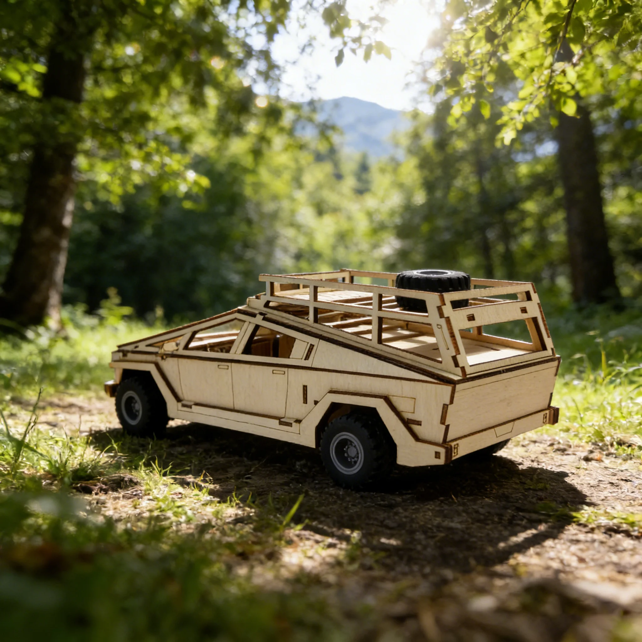 1 puzzle 3D in legno furgone da viaggio modello di assemblaggio in legno fai da te regalo creativo per decorazioni natalizie perfetto per l'assemblaggio familiare