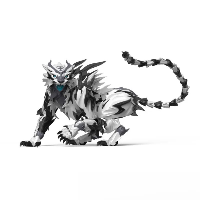

Ink Tiger Classic of Mountains and Seas Assembly Model Original Chinese Creation Myth and Legend Guardian Beast Ornament