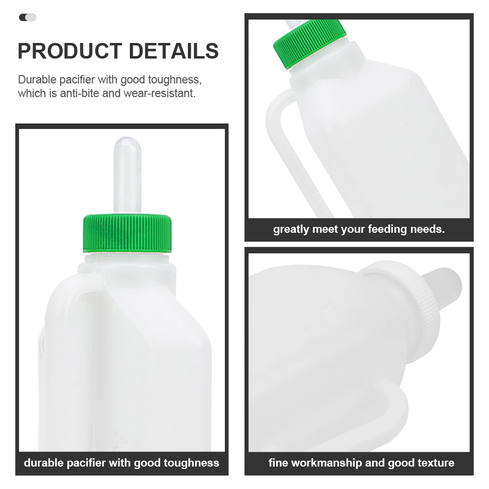 

2 шт. бутылочки для кормления ягненка, профессиональные пластиковые бутылочки для кормления, портативная многофункциональная бутылочка для подачи теленка и коз