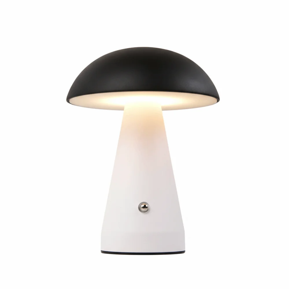 Touch-Activated Mushroom Lamp 3 Color Extended Illumination LED Table Lamp USB Rechargeable Dimmable Rechargeable Lamp