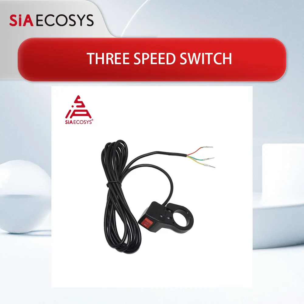 

SIAECOSYS Three Speed Switch Accessories 3 Gears Button Motor Scooter Handlebar Mounted Universal Button