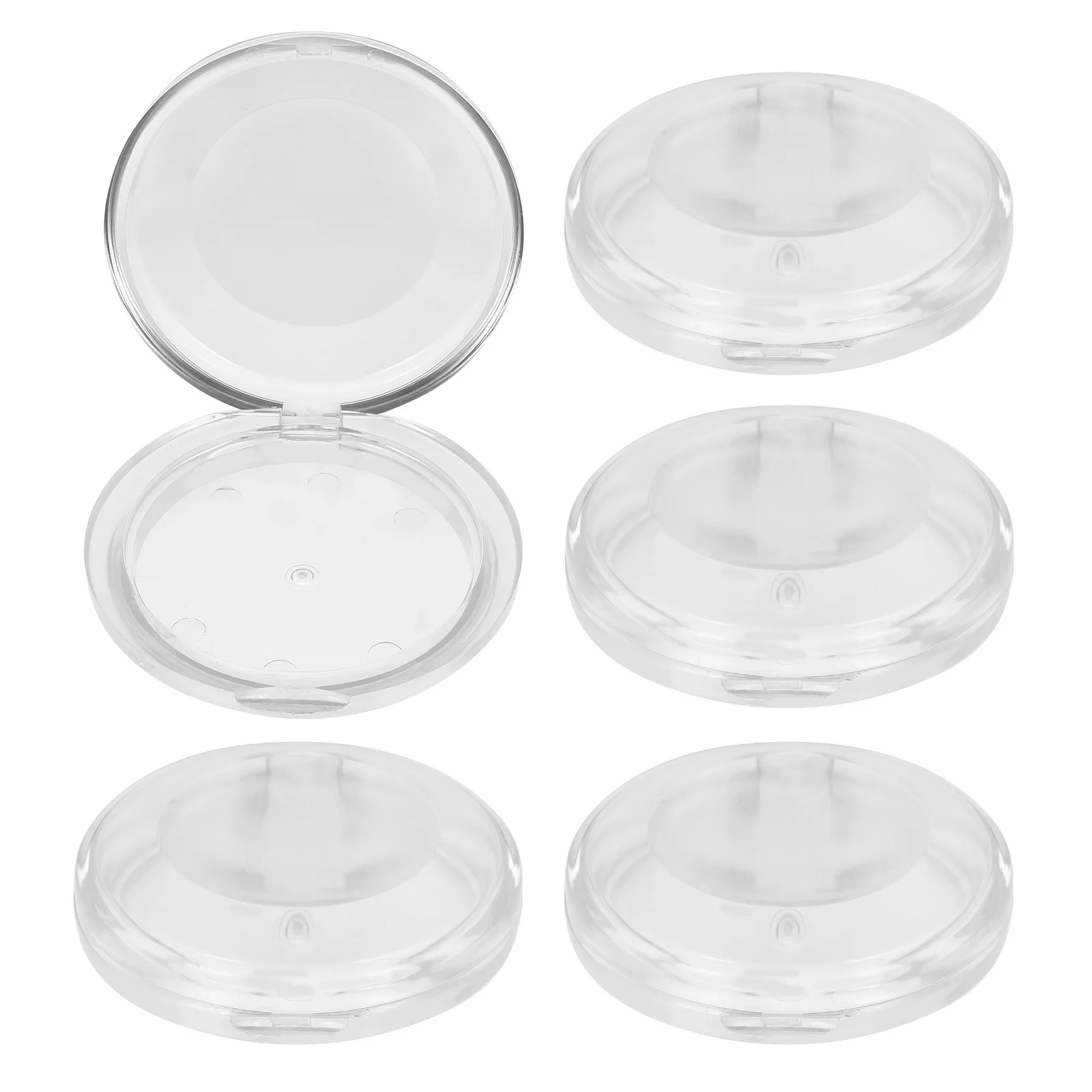 Caja de almacenamiento de pestañas de plástico duradero, organizador transparente portátil para pestañas postizas, caja de almacenamiento de pestañas para salón de belleza de viaje, 5 uds.